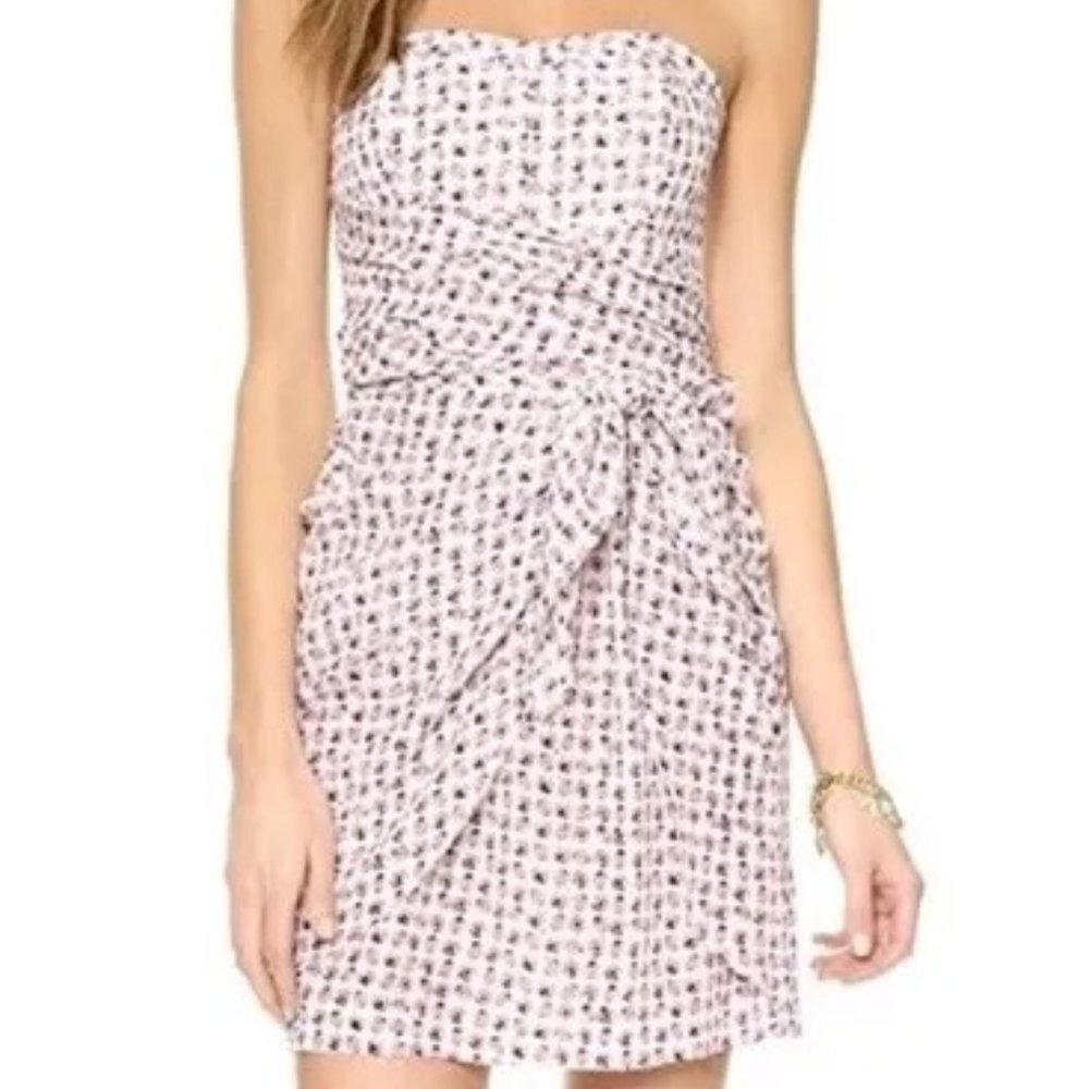 CLUB MONACO SIZE 2 STRAPLESS MINI DRESS